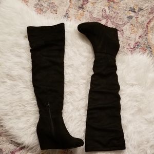 Black Suedette Boots